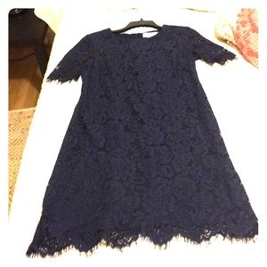 Navy lace dress